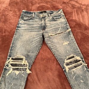 Men AMIRI blue bandana blue jeans size 36.
